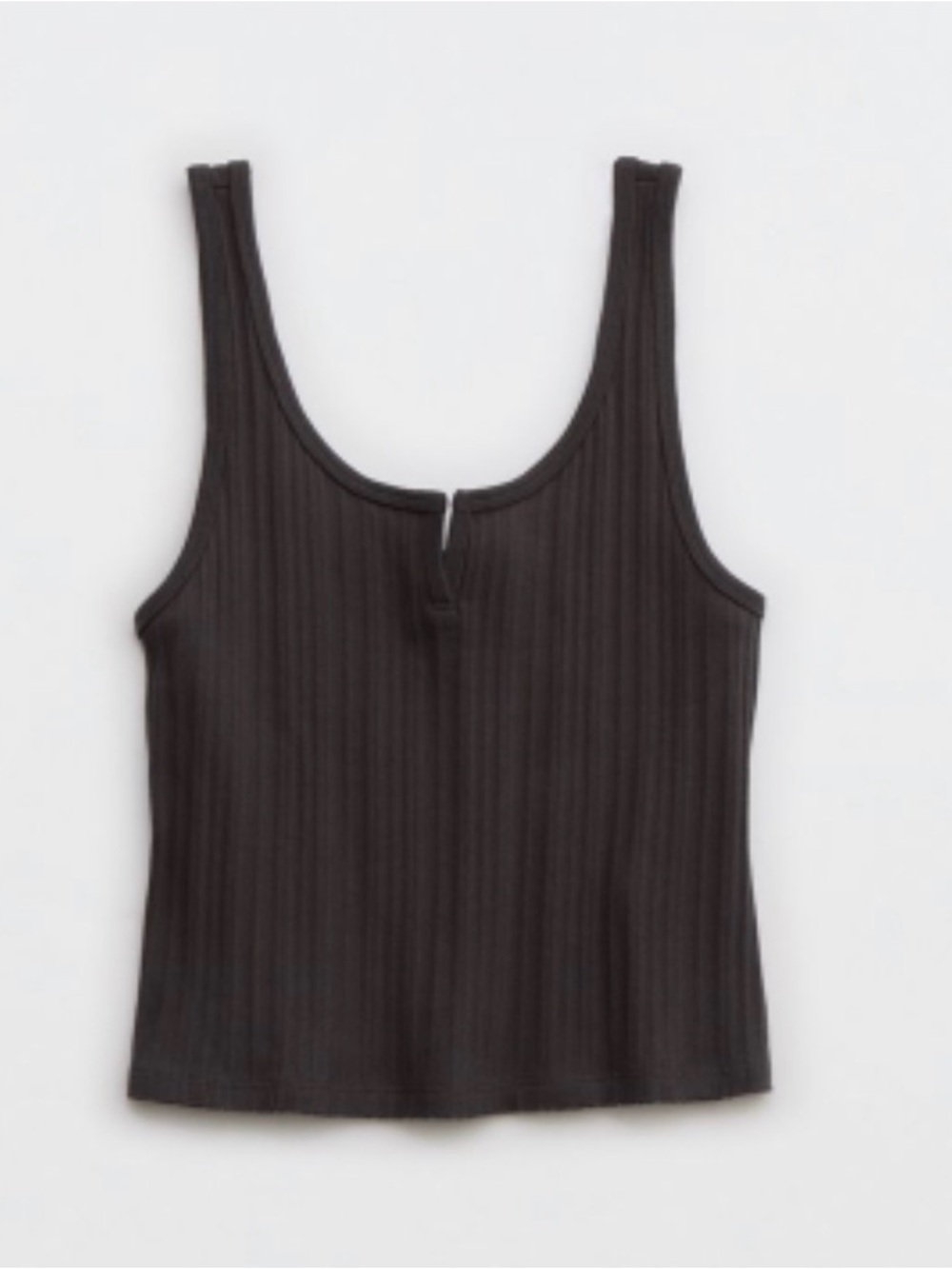 BNWT Aerie Notch Neck Tank Top in Smoked Gray